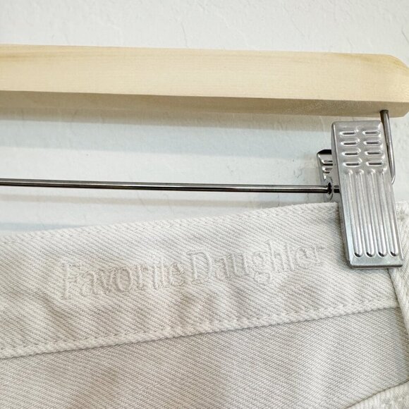 Favorite Daughter Denim The Masha Wide Leg Jeans Stone Cream Beige Plus Size 32 - Picture 10 of 14